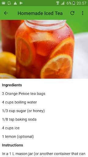 Run android online APK Iced tea recipes from MyAndroid or emulate Iced tea recipes using MyAndroid