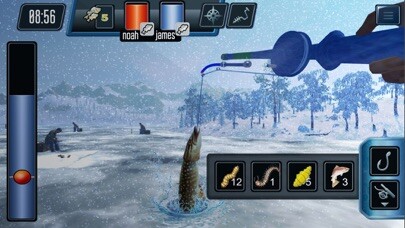 Emulate iPhone app Ice fishing game.Catching carp using MyAndroid Emulate iPhone app Ice fishing game.Catching carp using MyAndroid