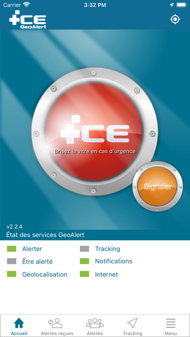 Emulate iPhone app ICE GeoAlert using MyAndroid