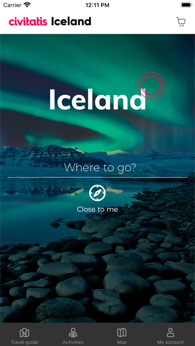 Emulate iPhone app Iceland Guide by Civitatis.com using MyAndroid