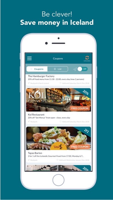 Emulate iPhone app Icelandic Coupons using MyAndroid Emulate iPhone app Icelandic Coupons using MyAndroid