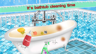 Emulate iPhone app Ice Princess Bath Room Cleaning using MyAndroid