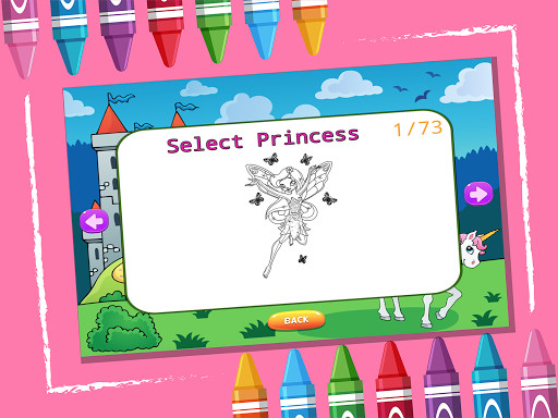 Run android online APK Ice Princess Coloring Books from MyAndroid or emulate Ice Princess Coloring Books using MyAndroid