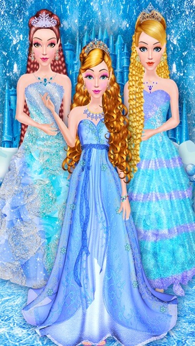 Emulate iPhone app Ice Princess Hairstyles Hair Salon Girls Games using MyAndroid