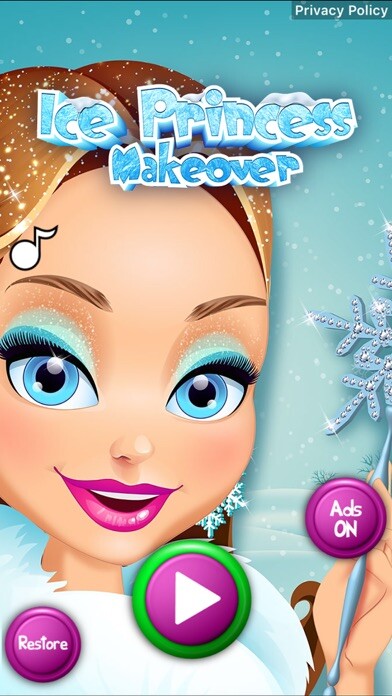 Emulate iPhone app Ice Princess Makeover using MyAndroid