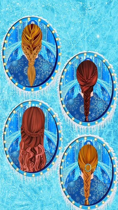 Emulate iPhone app Ice queen hair styles salon using MyAndroid Emulate iPhone app Ice queen hair styles salon using MyAndroid