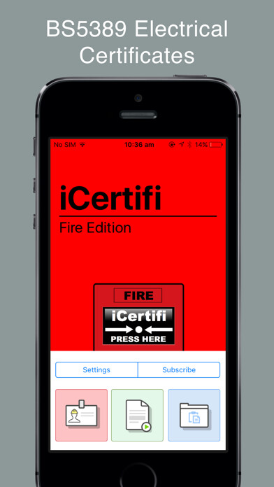 Emulate iPhone app iCertifi Fire Edition using MyAndroid