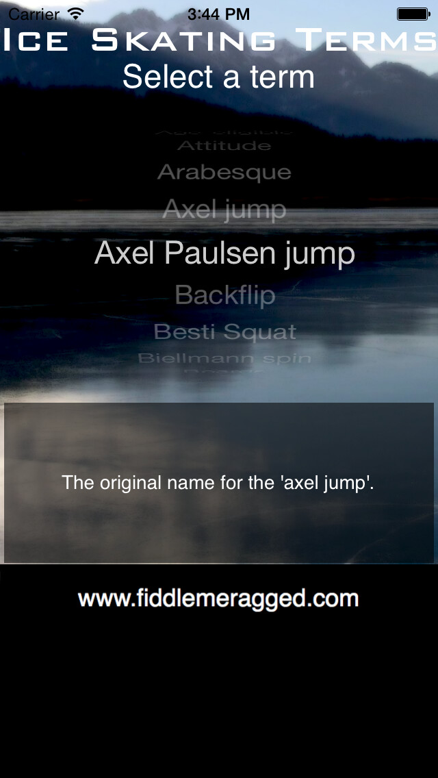 Emulate iPhone app Ice Skating Terms using MyAndroid Emulate iPhone app Ice Skating Terms using MyAndroid