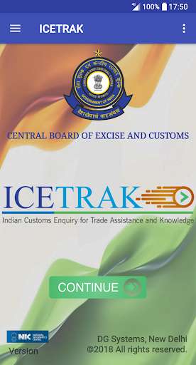 Run android online APK ICETRAK - CBEC from MyAndroid or emulate ICETRAK - CBEC using MyAndroid