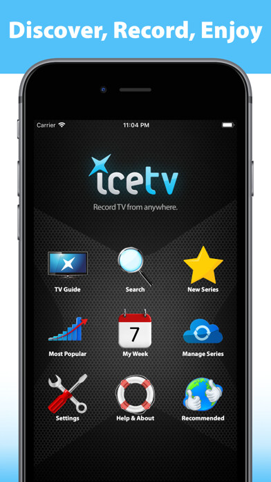 Emulate iPhone app IceTV - TV Guide using MyAndroid