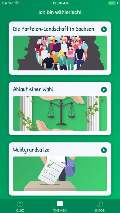 Emulate iPhone app Ich bin wählerisch! using MyAndroid