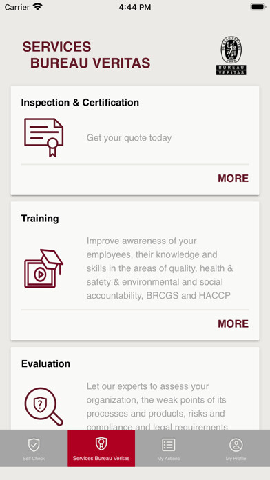 Emulate iPhone app iCheck - Bureau Veritas using MyAndroid