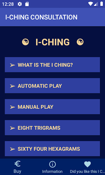 Run android online APK I-CHING CONSULTATIONS from MyAndroid or emulate I-CHING CONSULTATIONS using MyAndroid