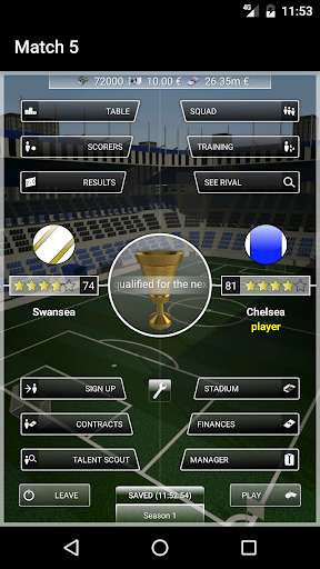 Emulate Android APK iClub Manager 2: football manager Emulate Android APK iClub Manager 2: football manager
