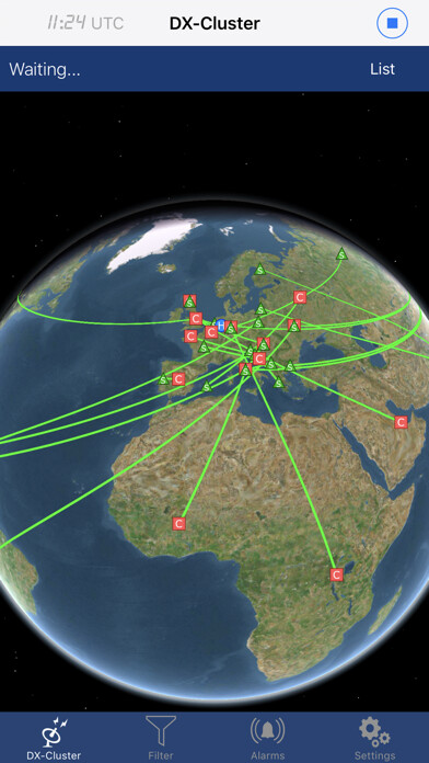Emulate iPhone app iCluster - DX-Cluster database using MyAndroid Emulate iPhone app iCluster - DX-Cluster database using MyAndroid