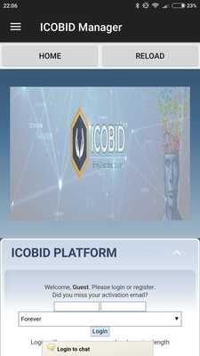 Emulate Android APK ICOBID Manager Emulate Android APK ICOBID Manager