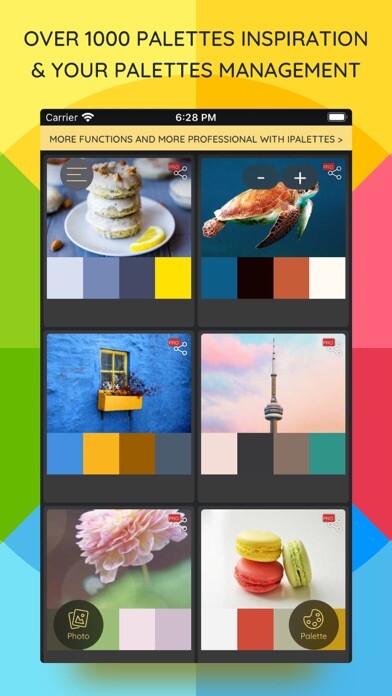 Emulate iPhone app iColors - Colors picker using MyAndroid