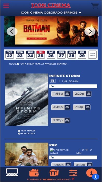 Emulate iPhone app ICON Cinemas using MyAndroid Emulate iPhone app ICON Cinemas using MyAndroid