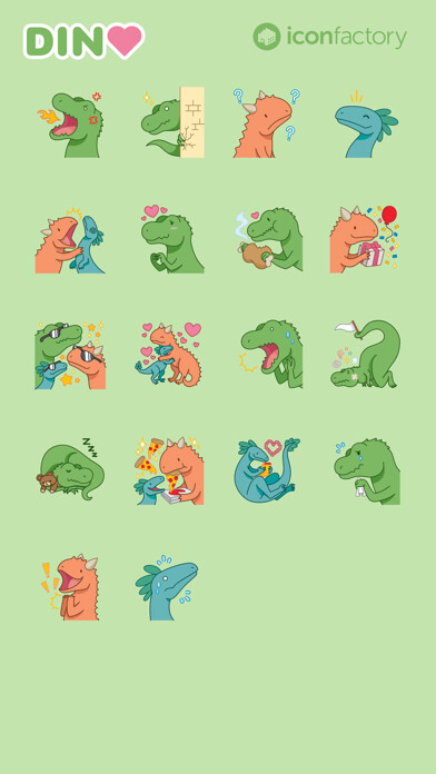 Emulate iPhone app Iconfactory Dino Stickers using MyAndroid Emulate iPhone app Iconfactory Dino Stickers using MyAndroid