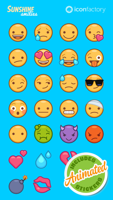Emulate iPhone app Iconfactory Sunshine Smilies using MyAndroid Emulate iPhone app Iconfactory Sunshine Smilies using MyAndroid