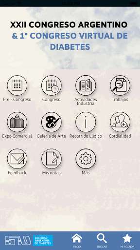 Run android online APK I Congreso Virtual Argentino de Diabetes from MyAndroid or emulate I Congreso Virtual Argentino de Diabetes using MyAndroid