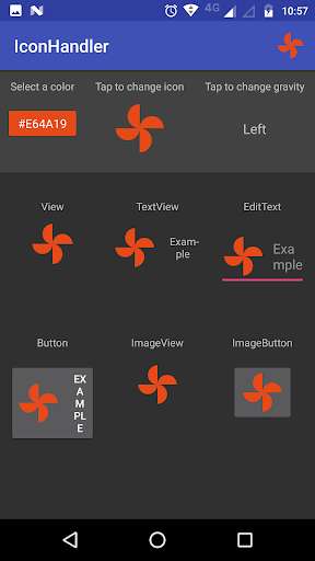 Run android online APK Icon Handler (Sample) from MyAndroid or emulate Icon Handler (Sample) using MyAndroid