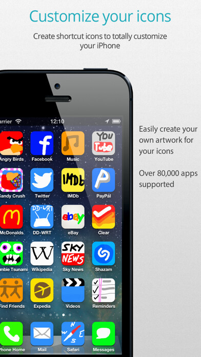Emulate iPhone app Iconical using MyAndroid
