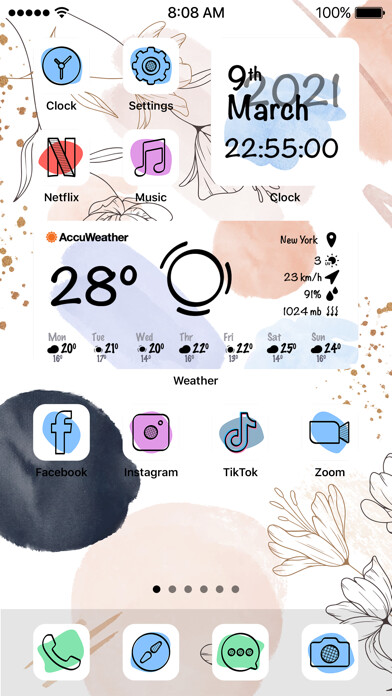Emulate iPhone app Iconic: Icon Themer & Widgets using MyAndroid Emulate iPhone app Iconic: Icon Themer & Widgets using MyAndroid
