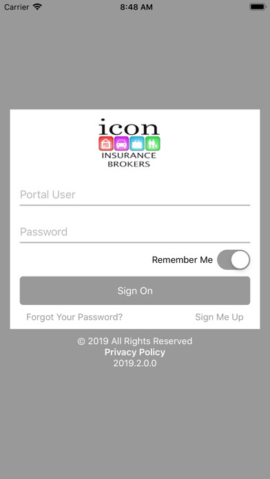 Emulate iPhone app ICON Insurance Brokers Online using MyAndroid Emulate iPhone app ICON Insurance Brokers Online using MyAndroid