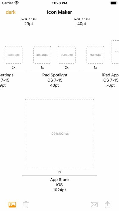 Emulate iPhone app Icon Maker for iOS using MyAndroid