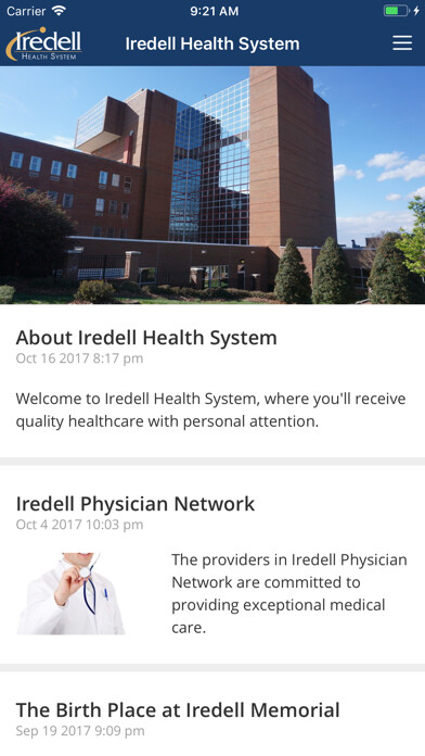 Emulate iPhone app I-Connect with Iredell Health using MyAndroid Emulate iPhone app I-Connect with Iredell Health using MyAndroid