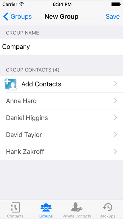Emulate iPhone app iContacts Pro - (Contacts Manager, Clean Duplicate, Group and Backup) using MyAndroid Emulate iPhone app iContacts Pro - (Contacts Manager, Clean Duplicate, Group and Backup) using MyAndroid