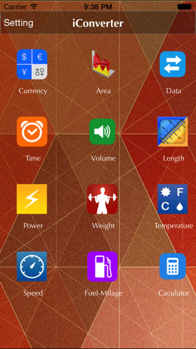 Emulate iPhone app i.Converter - Convert All Unit.s & Calculator using MyAndroid