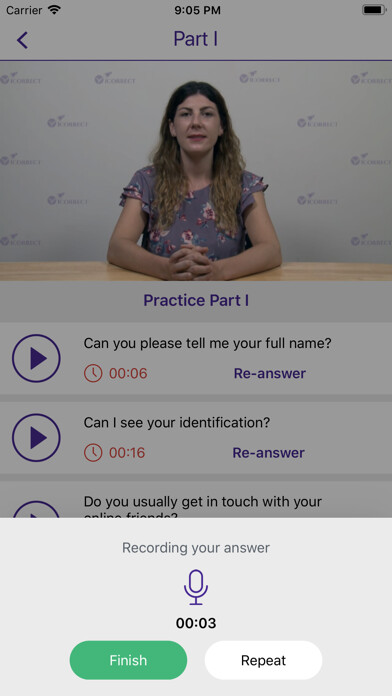 Emulate iPhone app ICORRECT - IELTS SPEAKING using MyAndroid Emulate iPhone app ICORRECT - IELTS SPEAKING using MyAndroid