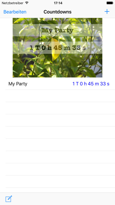 Emulate iPhone app iCount Countdowns using MyAndroid Emulate iPhone app iCount Countdowns using MyAndroid