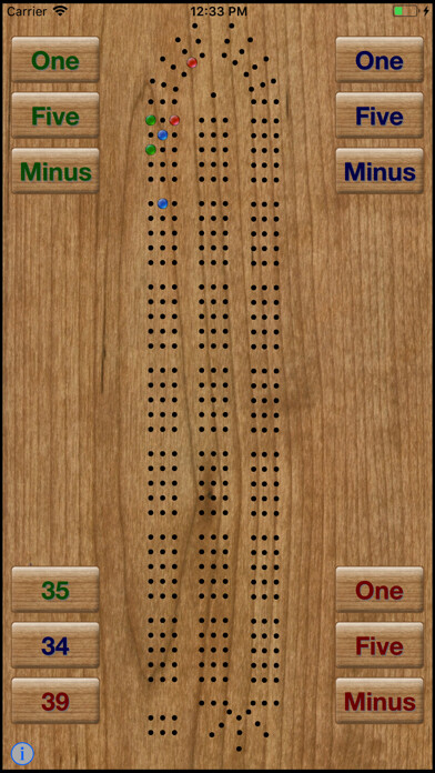 Emulate iPhone app iCribbageBoard using MyAndroid