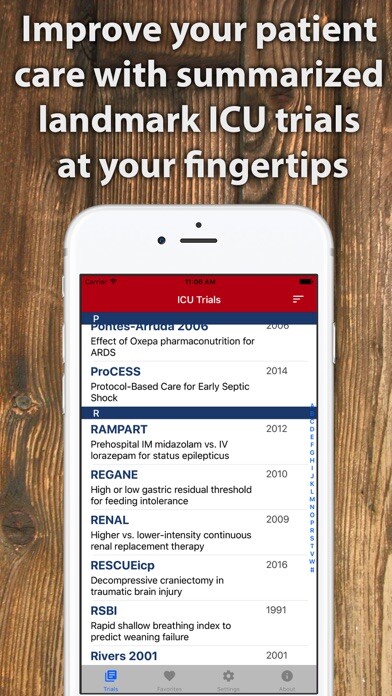 Emulate iPhone app ICU Trials by ClinCalc using MyAndroid Emulate iPhone app ICU Trials by ClinCalc using MyAndroid