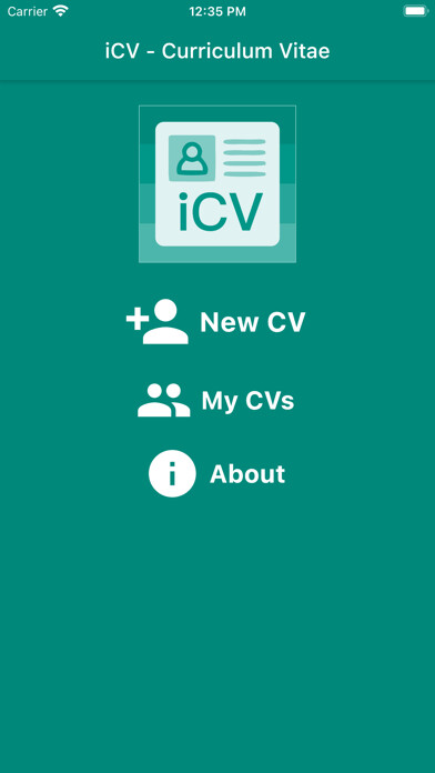 Emulate iPhone app iCV - Curriculum Vitae using MyAndroid