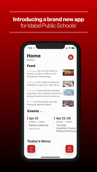 Emulate iPhone app Idabel Public School App using MyAndroid Emulate iPhone app Idabel Public School App using MyAndroid