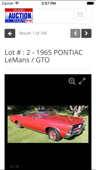 Emulate iPhone app Idaho Auction Barn Online using MyAndroid