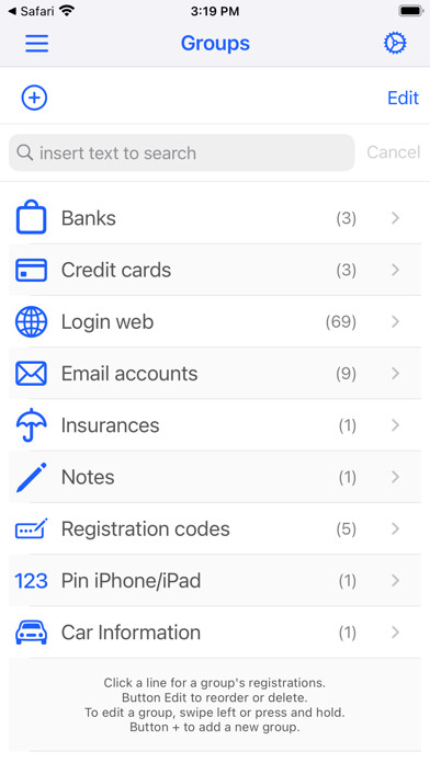 Emulate iPhone app iDataSafe - data manager. using MyAndroid Emulate iPhone app iDataSafe - data manager. using MyAndroid