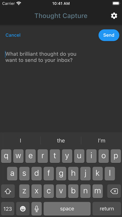Emulate iPhone app Idea Capture - Email Yourself using MyAndroid Emulate iPhone app Idea Capture - Email Yourself using MyAndroid