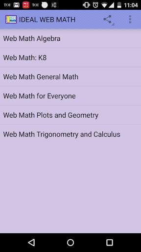 Run android online APK IDEAL WEB MATH from MyAndroid or emulate IDEAL WEB MATH using MyAndroid
