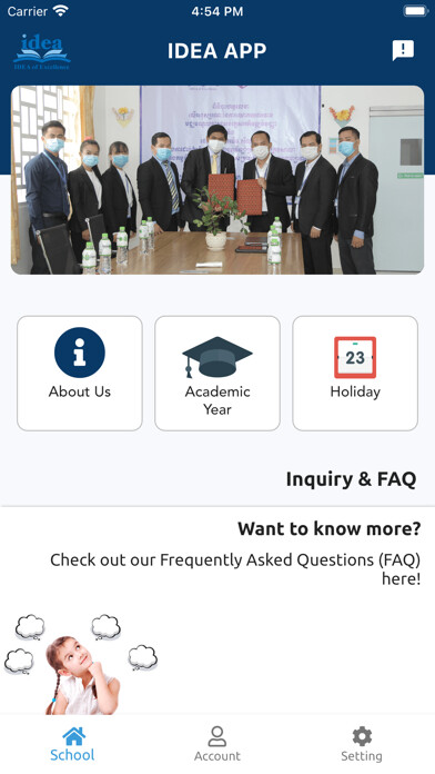 Emulate iPhone app IDEA School using MyAndroid