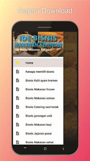 Run android online APK Ide Bisnis Makanan Kekinian from MyAndroid or emulate Ide Bisnis Makanan Kekinian using MyAndroid