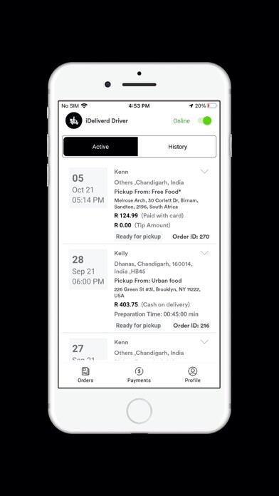 Emulate iPhone app iDeliverd Driver using MyAndroid