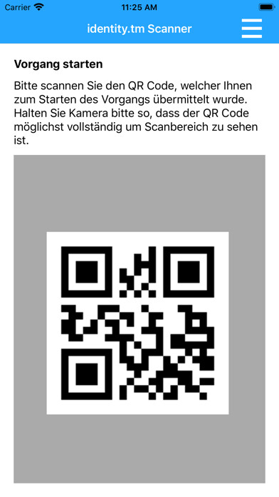 Emulate iPhone app identity Scanner using MyAndroid