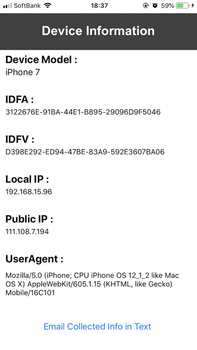Emulate iPhone app IDFAfinder using MyAndroid Emulate iPhone app IDFAfinder using MyAndroid
