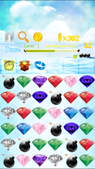 Emulate iPhone app iDiamond Match Puzzle classic using MyAndroid Emulate iPhone app iDiamond Match Puzzle classic using MyAndroid
