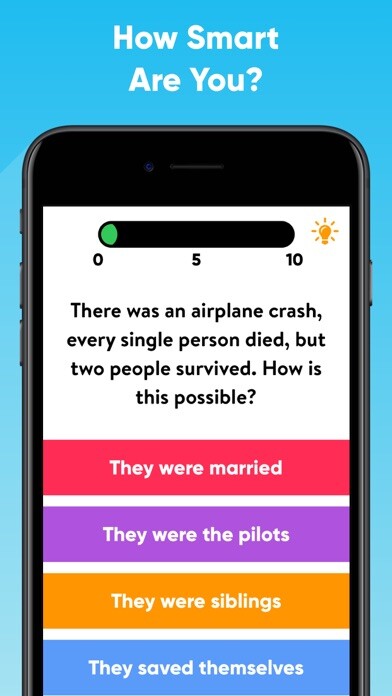 Emulate iPhone app Idiot Test - Quiz Game using MyAndroid